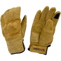 Motorrad Leder Handschuhe M - Rokker Tucson Rough - Biker Chopper beige