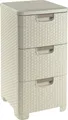 Curver Kommode Schubladenturm STYLE, creme