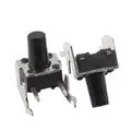 sourcing map 20 Stk momentanen rechtwinklige taktile Tact Taster Schalter 6 x 6 x 9 mm