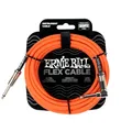 Ernie Ball Flex P06467 Instrumentenkabel, gerade/gewinkelt, 6,1 m, Orange