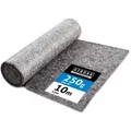 Malervlies – Abdeckvlies 250 g/m2 mit Anti-Rutsch PE-Film für Malerarbeiten & Umzüge 10 mtr. - Grau
