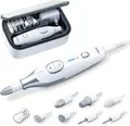 Beurer MP42 Maniküre-/Pediküre-Set mit 7 Aufsätzen - weißes Etui