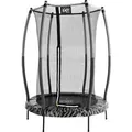 EXIT Tiggy junior Trampolin Schwarz-Grau Ø140cm m. Sicherheitsnetz