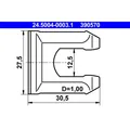 1x ORIGINAL® Ate 24.5004-0003.1 Halter, Bremsschlauch