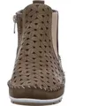 Gemini Damen Stiefelette mit floralem Muster und herausnehmbarer Decksohle 382510-01, Größe:42 EU, Farbe:Grün - Grün - 42