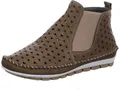 Gemini Damen Stiefelette mit floralem Muster und herausnehmbarer Decksohle 382510-01, Größe:42 EU, Farbe:Grün