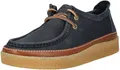 Clarks Mapstone Lace Mens Navy Leather, 8