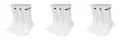 NIKE 9 Paar Socken Herren Damen Weiß Grau Schwarz Tennissocken Sportsocken Sparset SX7664 Größe 34 36 38 40 42 44 46 48 50, Sockengröße:38-42, Farbe:weiß/weiß/weiß