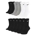 Nike Unisex Trainingssocken Everyday Cushioned Crew Socks SX7664 6 Paar, Größe:38-42, Artikel:-010 black + 901 grey/white/black