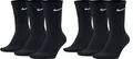 Nike Unisex Trainingssocken Everyday Cushioned Crew Socks SX7664 6 Paar, Größe:38-42, Artikel:-010 black + 100 white