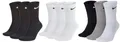 Nike Unisex Trainingssocken Everyday Cushioned Crew Socks SX7664 9 Paar, Größe:38-42, Artikel:-010 black
