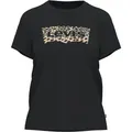 Levi's Damen The Perfect Tee T-Shirt,Batwing Leopard Caviar,M