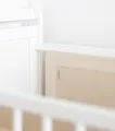 Loolay Babybett Atmungsaktiv 2 TLG. Netzstoff BETTUMRANDUNG für 140x70 o.120x60cm Bett, 120 x 30 o. 110 x 30 cm Umrandung für Babybett Sprossen Bett Schutz