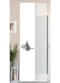 Gardinenbox Schiebegardine, Klettband, blickdicht, Polyester, Wildseide Optik Voile Paneel Paneelwagen 80400