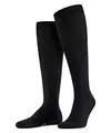 FALKE Herren Kniestrümpfe Airport M Kh Wolle Baumwolle lang einfarbig 1 Paar, Schwarz Black 3000, 39-40