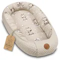 Nestchen Baby - Babynestchen Neugeborene Minky Babynest für Kinderbett Vielseitiges tragbar Nest kuschelnest zubehör für babybett warm Winter coccon Giraffen