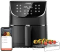 Cosori CS158-AF-RXB Heißluft-Fritteuse 5.5l 1700W App steuerbar, Antihaftbeschichtung, mit Display,