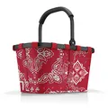 reisenthel carrybag frame bandana red Stabiler Einkaufskorb mit viel Stauraum und praktischer Innentasche Elegantes und wasserabweisendes Design