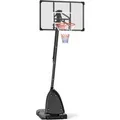 SPORTNOW Basketballständer Stahl  PC  PE Schwarz 111L x 70,5B x 293-350H cm