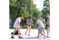 SPORTNOW Basketballständer höhenverstellbarer Basketballkorb und Erwachsene (Basketballanlage, 1-St., Basketballkorb), Schwarz, Stahl
