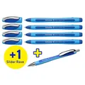 Schneider 150275 AKTION: 4 Schneider Kugelschreiber Slider Memo XB blau Schreibf