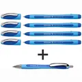 SCHNEIDER Kugelschreiber Slider Memo XB blau 4 Stück + Rave GRATIS