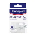 Hansaplast Sensitive Pflaster (1 m x 6 cm), zuschneidbare und hautfreundliche Wundpflaster mit Bacteria Shield & sicherer Klebkraft, schmerzlos zu entfernende Pflaster