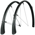 SKS GERMANY BLUEMELS MATT 28" 35MM Black Set Schutzblech-Set, Fahrradzubehör (aus robuster Sandwich-Konstruktion, ASR-Sicherheitssystem, stabil und biegesteif, V-Streben mit festen Brücken), schwarz