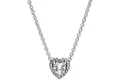 Pandora Collier Damen-Silber 925 Elevated Heart