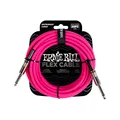 Ernie Ball Flex Instrumentenkabel gerade/gerade 6,1 m (20 ft) - Rosa