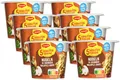 MAGGI 5 Minuten Terrine Nudeln in cremiger Waldpilz-Sauce, leckeres Fertiggericht mit Instant Nudeln, Pasta-Snack mit aromatischen Pfifferlingen & Butterpilzen, vegetarisch, 8er Pack (8 x 56g)