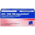 ASS TAD 100 mg protect: Thrombozytenaggregationshemmer mit Acetylsalicylsäure, 50 magensaftresistente Tabletten