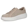 CAPRICE Damen Sneaker flach, Beige (BEIGE Comb), 37