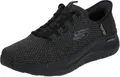 Skechers Herren-Sneaker, Schwarz gestrickt, 41 EU