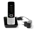 Gigaset S850H DECT Mobilteil mit Ladeschale platin/schwarz