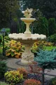 Zierbrunnen Springbrunnen Brunnen Garten Dekoration Fontaine Teich Tauben Vogel