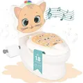 Töpfchen mit Spülgeräusch Katze, Kindertoilette - Weiß