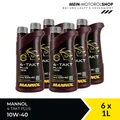Mannol MN7202 4-Takt Plus 10W-40 Motorradöl JASO MA API SL 6x1 Liter = 6 Liter