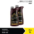 Mannol MN7202 4-Takt Plus 10W-40 Motorradöl JASO MA API SL 2x1 Liter = 2 Liter