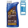 1L Mannol Motoröl Motorradöl 4-Takt Teilsynthetisch 10W-40 API SL JASO MA2