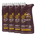 10W 40 MANNOL 4 Takt Motoröl Motorrad Öl 4 4x1 Liter API SL / JASO MA/Ma2