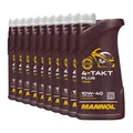 10 (10x1) Liter MANNOL 10W-40 4-Takt Plus Motorradöl JASO MA2