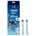 Oral-B iO Kids 6+ Disney Stitch Aufsteckbürsten Original für elektrische Zahnbürste Blau 2er - Hellblau