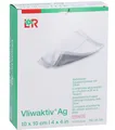 VLIWAKTIV AG Aktivkohle Saugkomp.m.Silber 10x10 cm 10 St. PZN 04862833