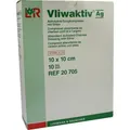VLIWAKTIV AG 10x10cm Aktivkohle Saugkomp.m.Silb. 10St Kompressen PZN 4862833