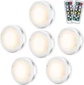 Schrankleuchte LED 6er Set Batteriebetrieben Fernbedienung Timer 1000