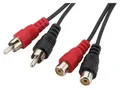 MONACOR AC-601 Stereo-Cinch-Verlängerungskabel, 6m