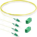 Corning Pigtail + Kupplung SET LCAPC 4/2Duplex BAT-PSY-22RT