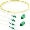 Corning Pigtail + Kupplung Set Lcapc 4/2duplex Bat-psy-22rt