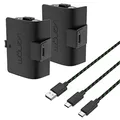 Venom 1100mAh Akku mit hoher Kapazität im Doppelpack - Schwarz (Xbox Series X & S / Xbox One)